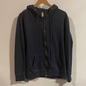 Known supply Navy Blue Zip-Up Hoodie